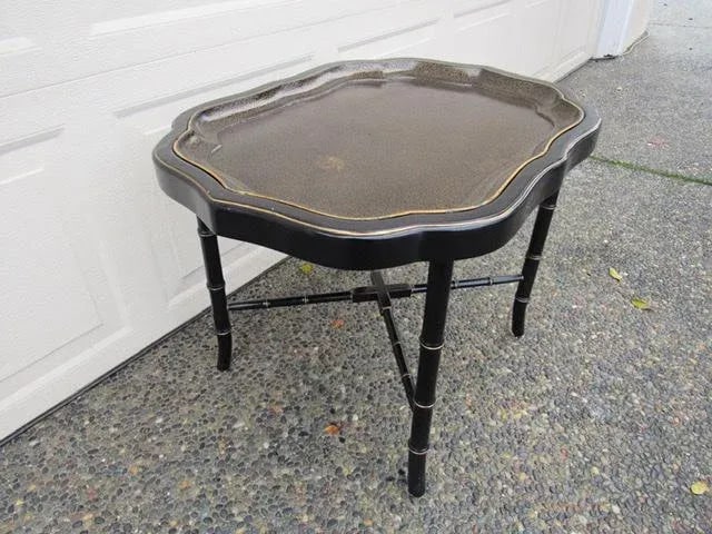 1850's Paper Mache Tray Table - 2