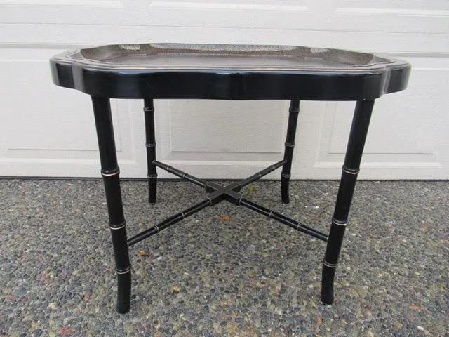 1850's Paper Mache Tray Table - 3