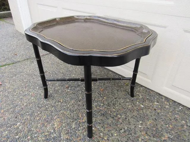 1850's Paper Mache Tray Table - 5