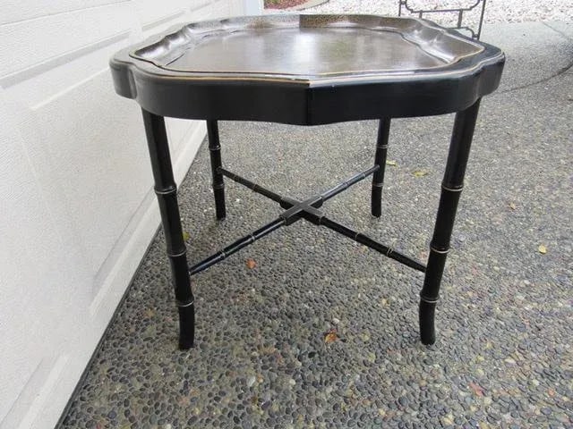 1850's Paper Mache Tray Table - 6