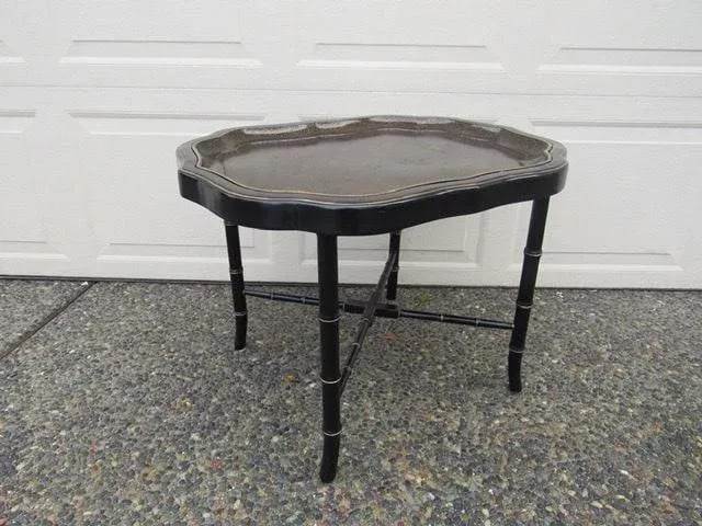 1850's Paper Mache Tray Table - 7
