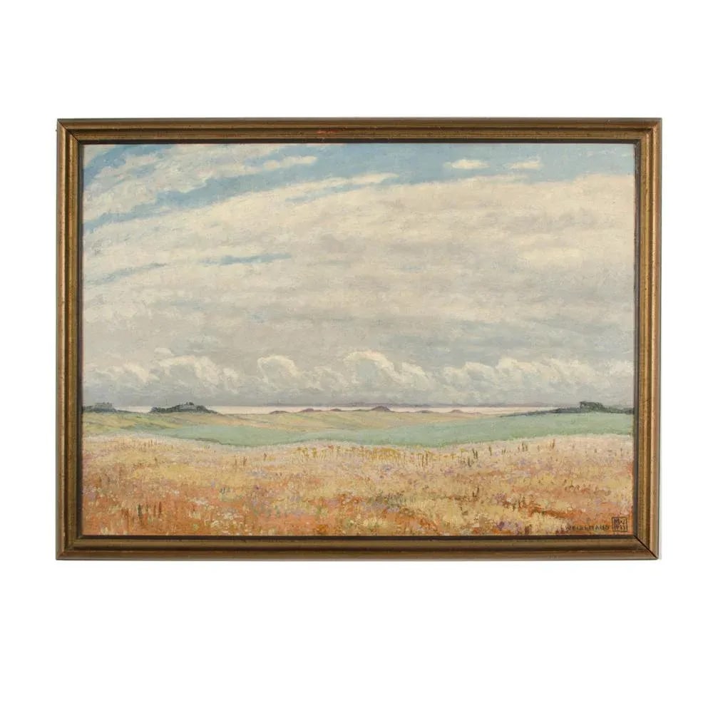 "Blush Fields" Impressionist Landscape Oil Painting by Magnus Weidemann. - 10