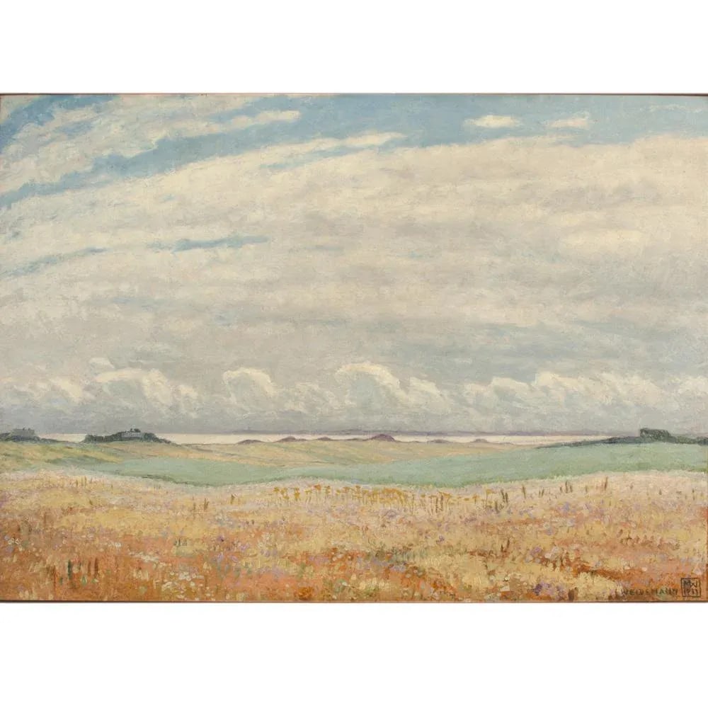 "Blush Fields" Impressionist Landscape Oil Painting by Magnus Weidemann. - 2