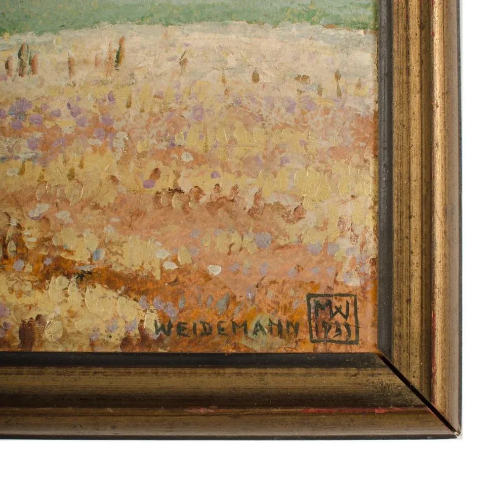 "Blush Fields" Impressionist Landscape Oil Painting by Magnus Weidemann. - 3