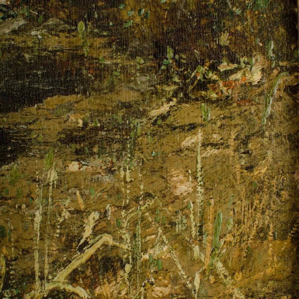 Continental Landscape Painting With Nude Women Swimming, 19th C. - 3