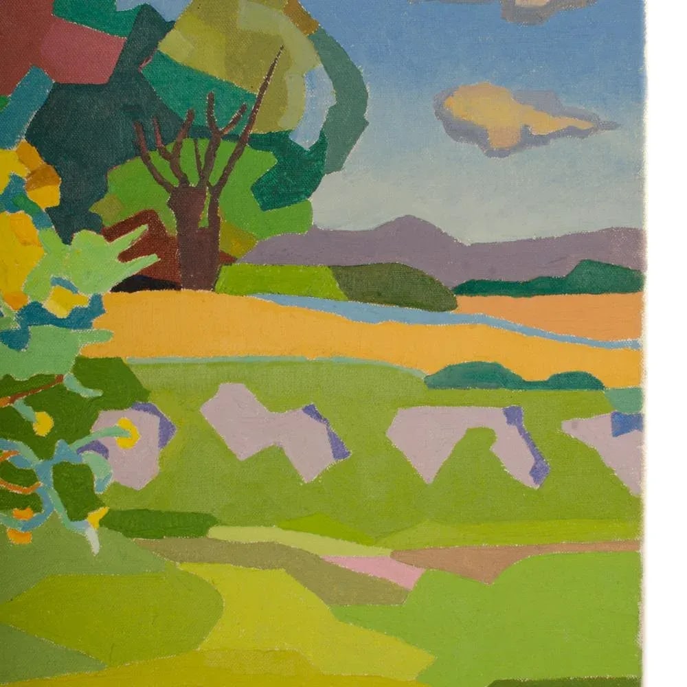 Mid 20th Century "Reaching Branches" Fauvist Landscape Oil Painting by Ernest Yarrow-Jones - 6