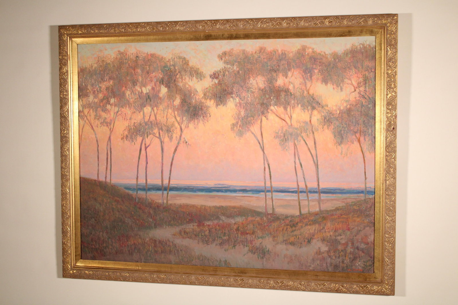 Impressionist Coastal Sunset Painting by William Dorsey (1942-2019) - 2