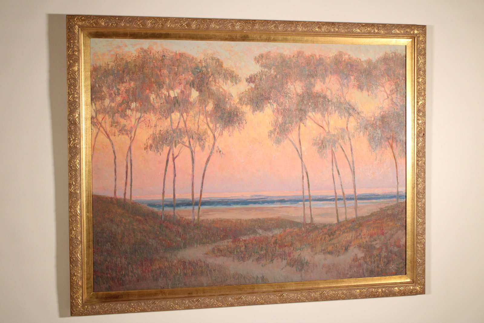 Impressionist Coastal Sunset Painting by William Dorsey (1942-2019) - 3