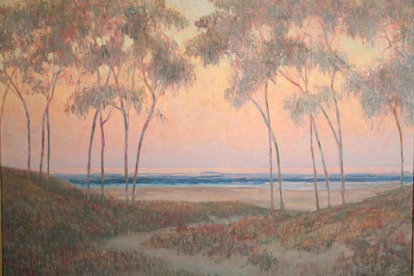 Impressionist Coastal Sunset Painting by William Dorsey (1942-2019) - 4