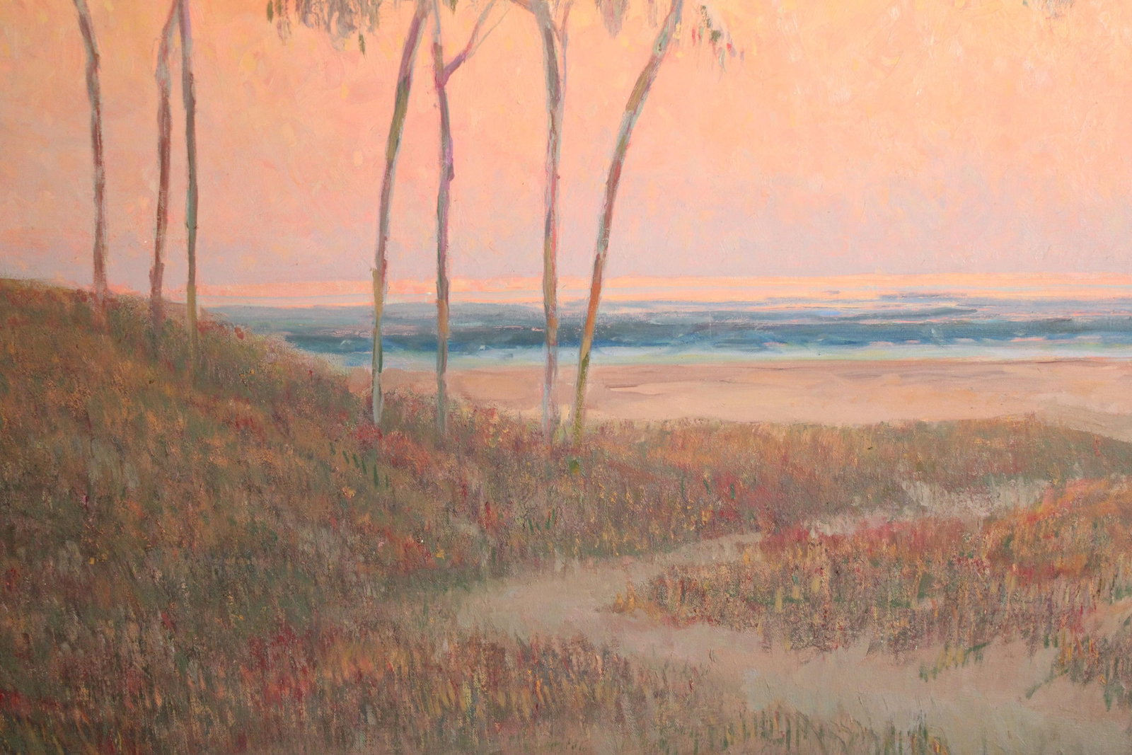 Impressionist Coastal Sunset Painting by William Dorsey (1942-2019) - 5