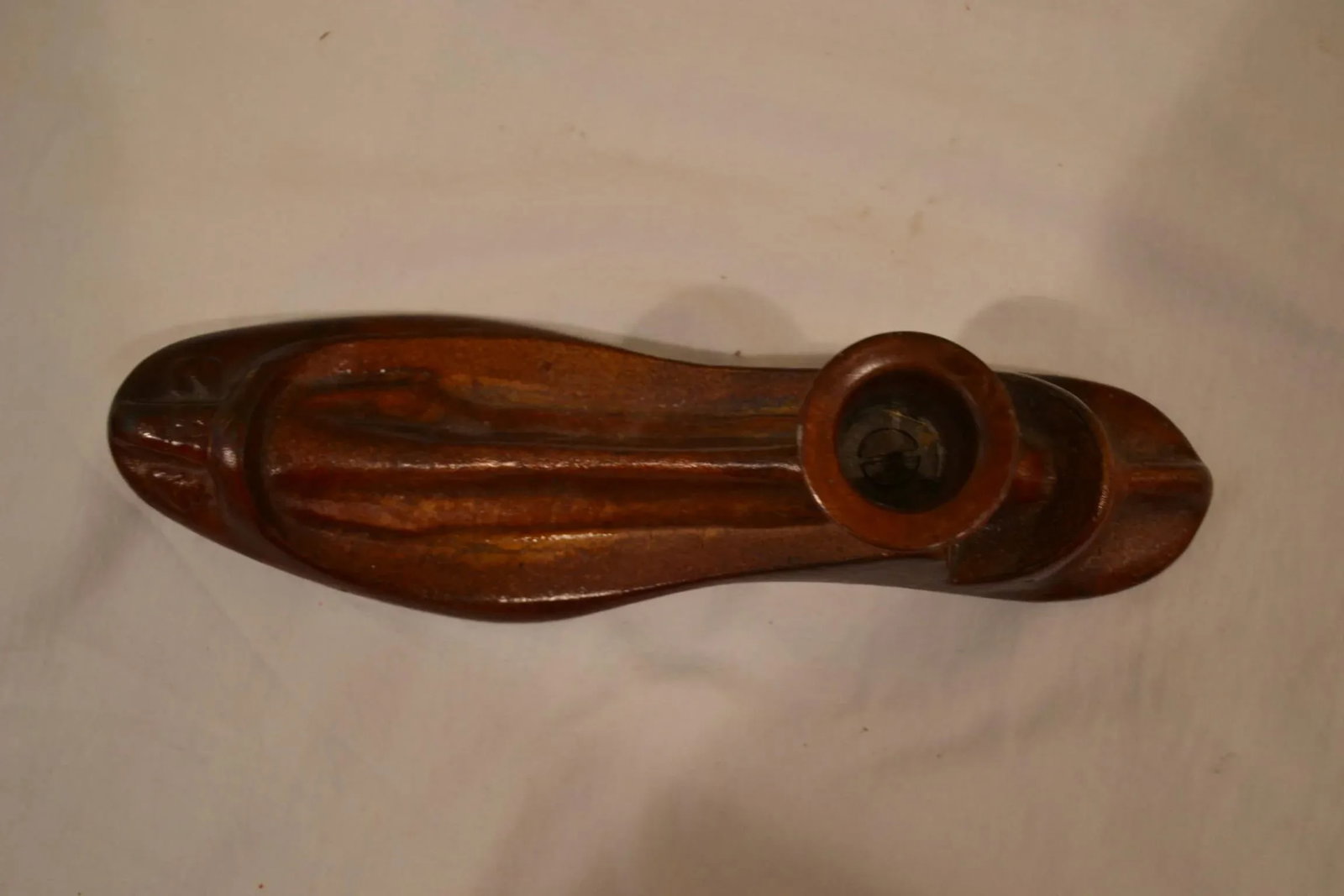 Vintage Cast Iron Cobbler Shoe Candlestick Holder - 4