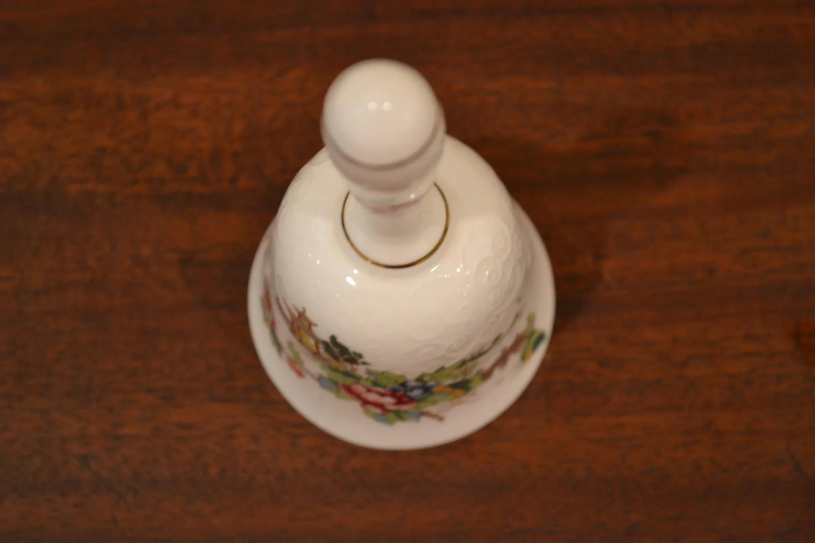 Vintage Crown Staffordshire Pagoda English China Dinner Bell - 3