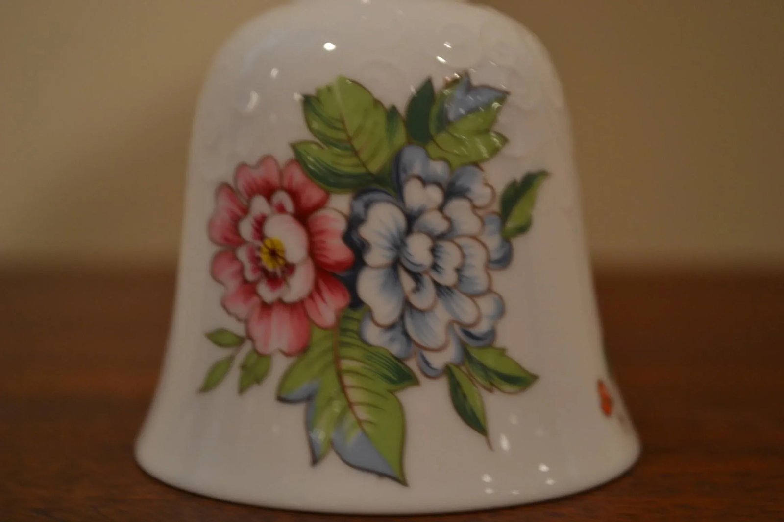 Vintage Crown Staffordshire Pagoda English China Dinner Bell - 5