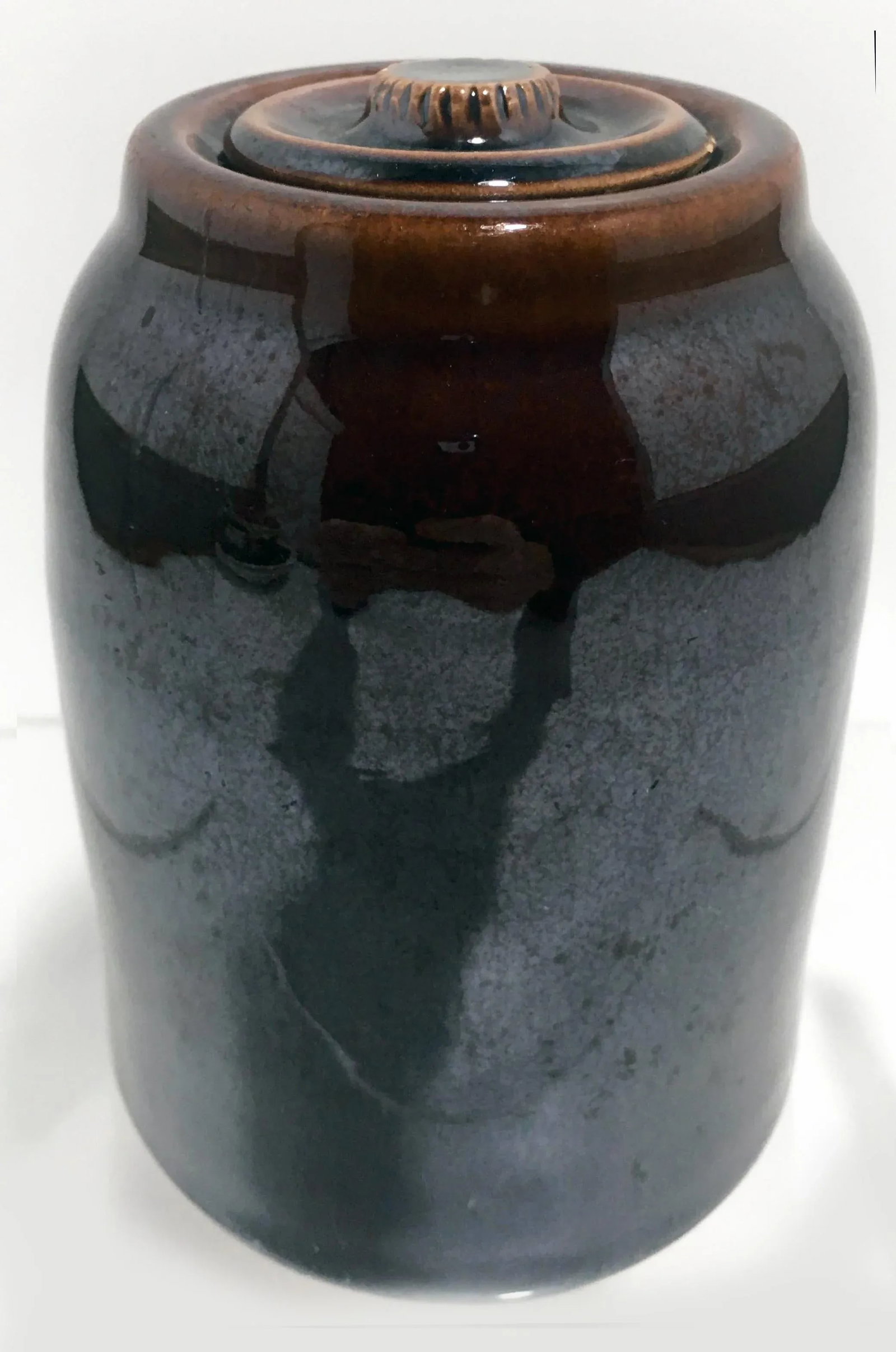 Antique 19th Century Stoneware Mustard Jar Crock - 2