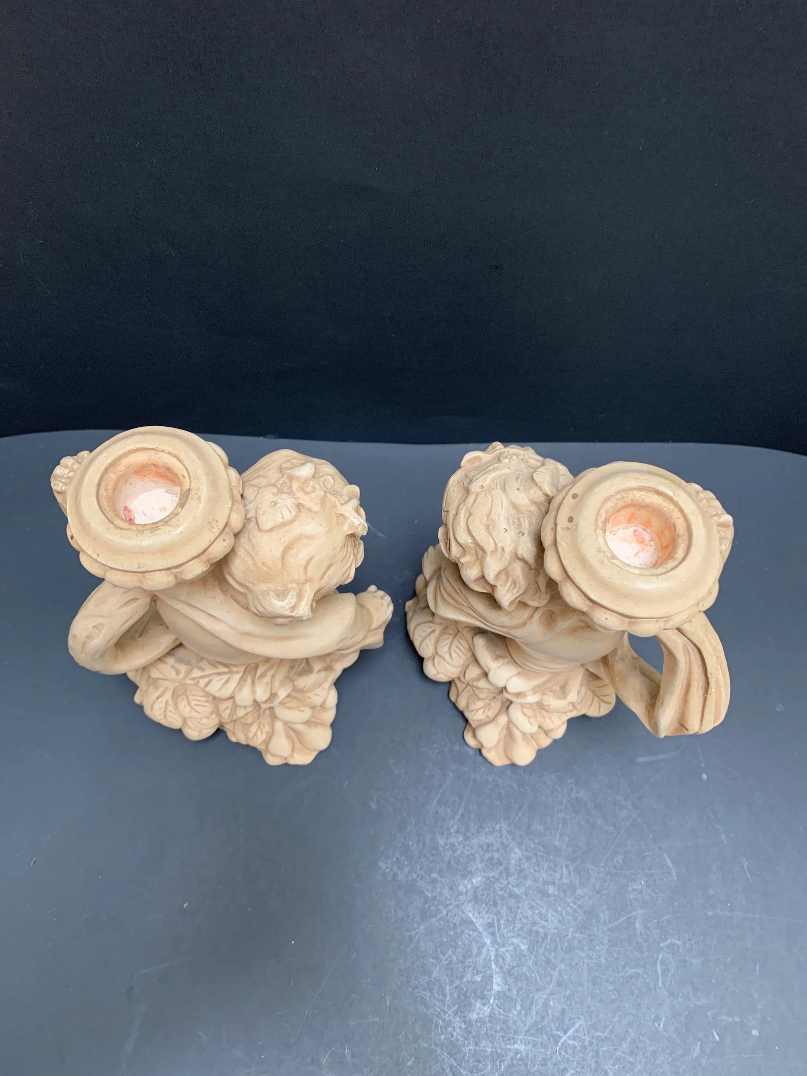 Vintage Italian Angel Candleholders, a Pair - 8