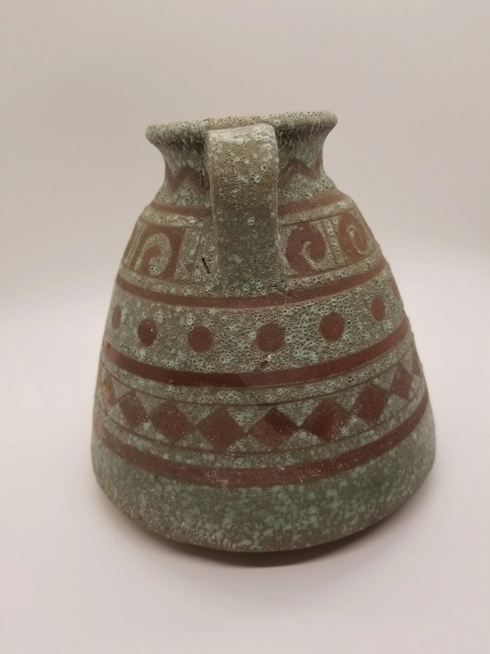 Vintage Red Clay Midcentury Pottery Vase - 2