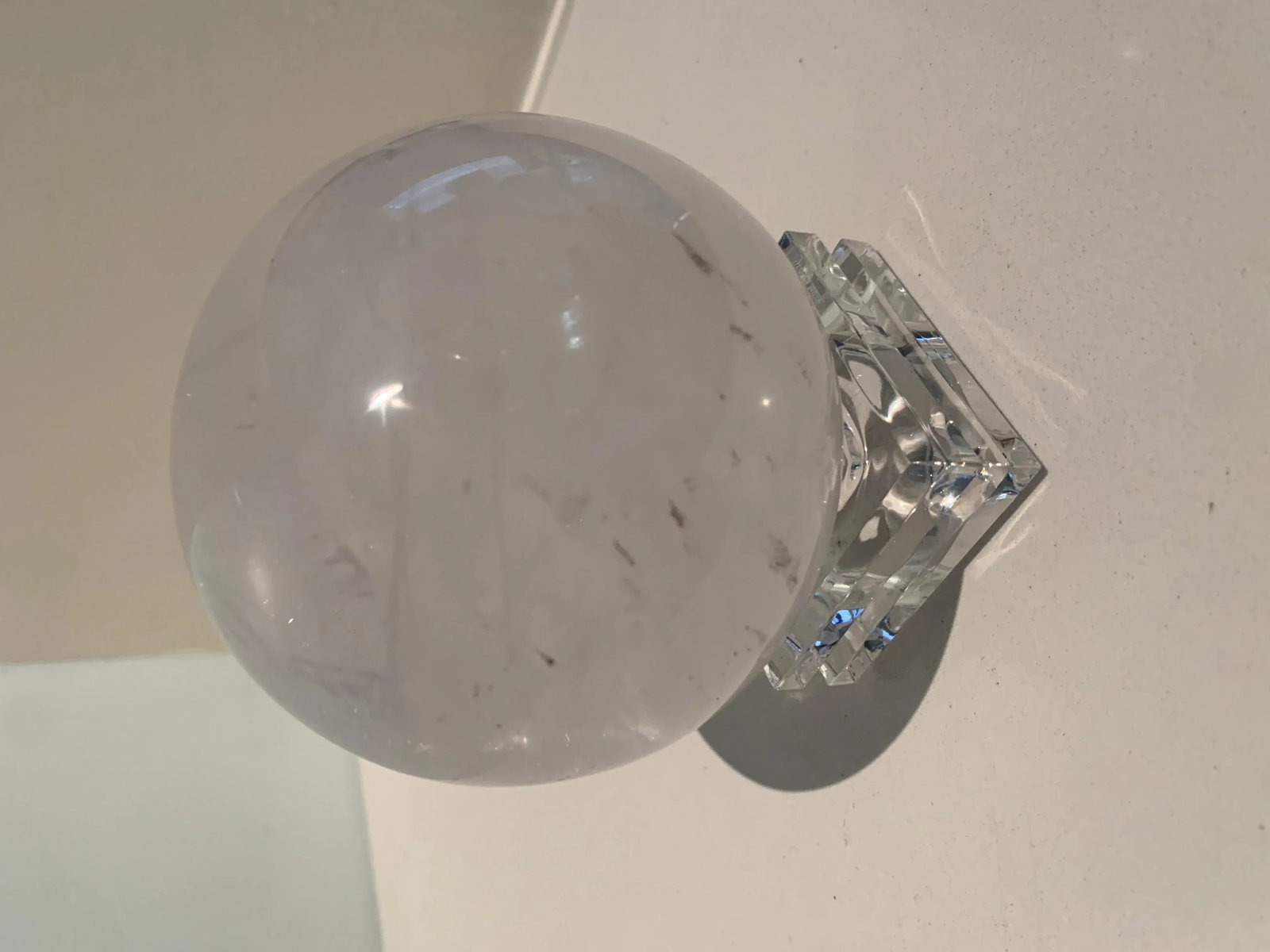 Rock Crystal Ball on Stand Paper Weight - 3