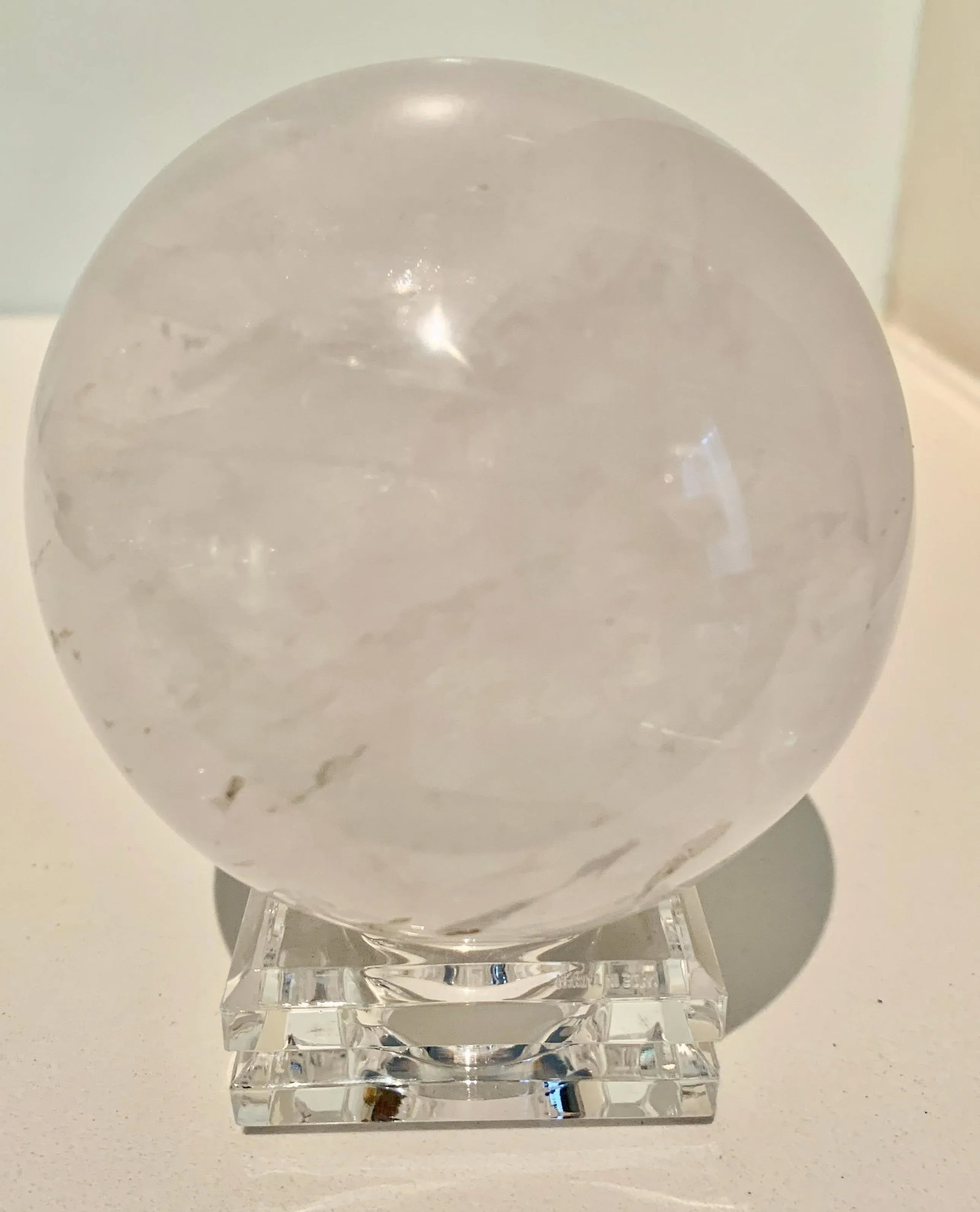 Rock Crystal Ball on Stand Paper Weight - 5