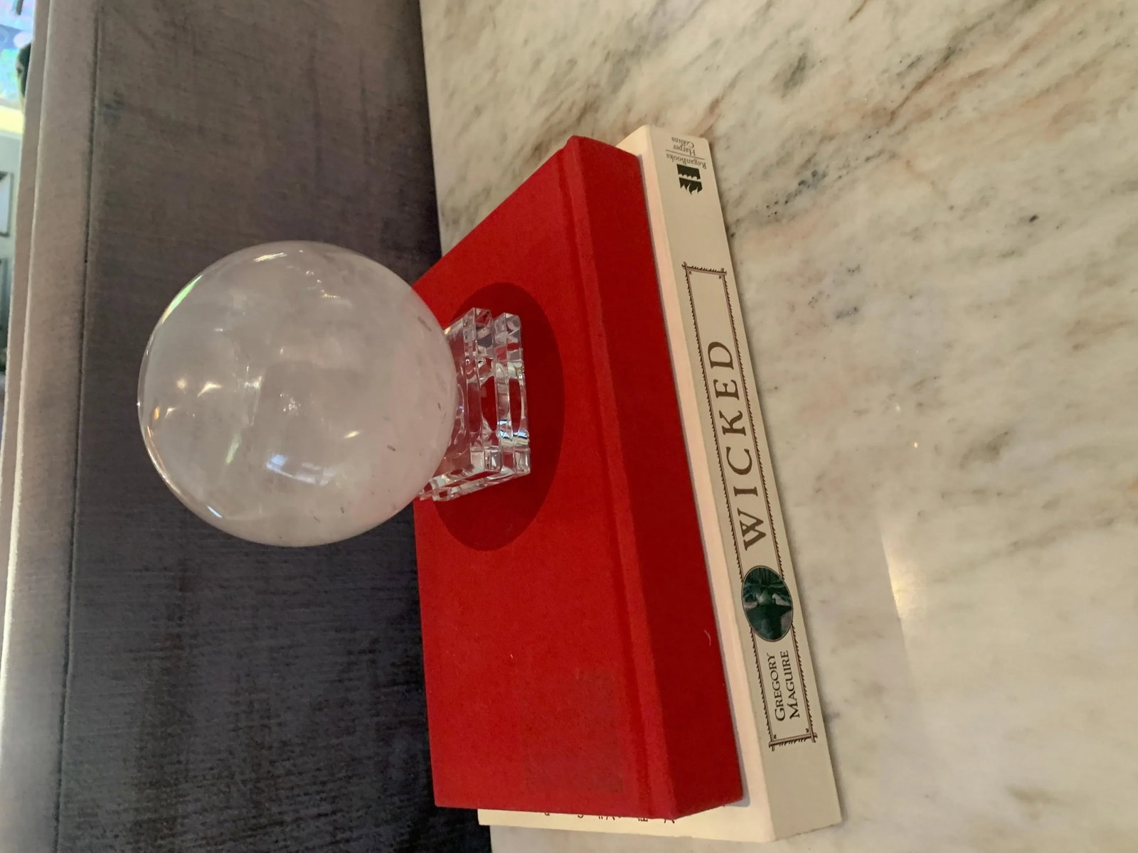 Rock Crystal Ball on Stand Paper Weight - 8