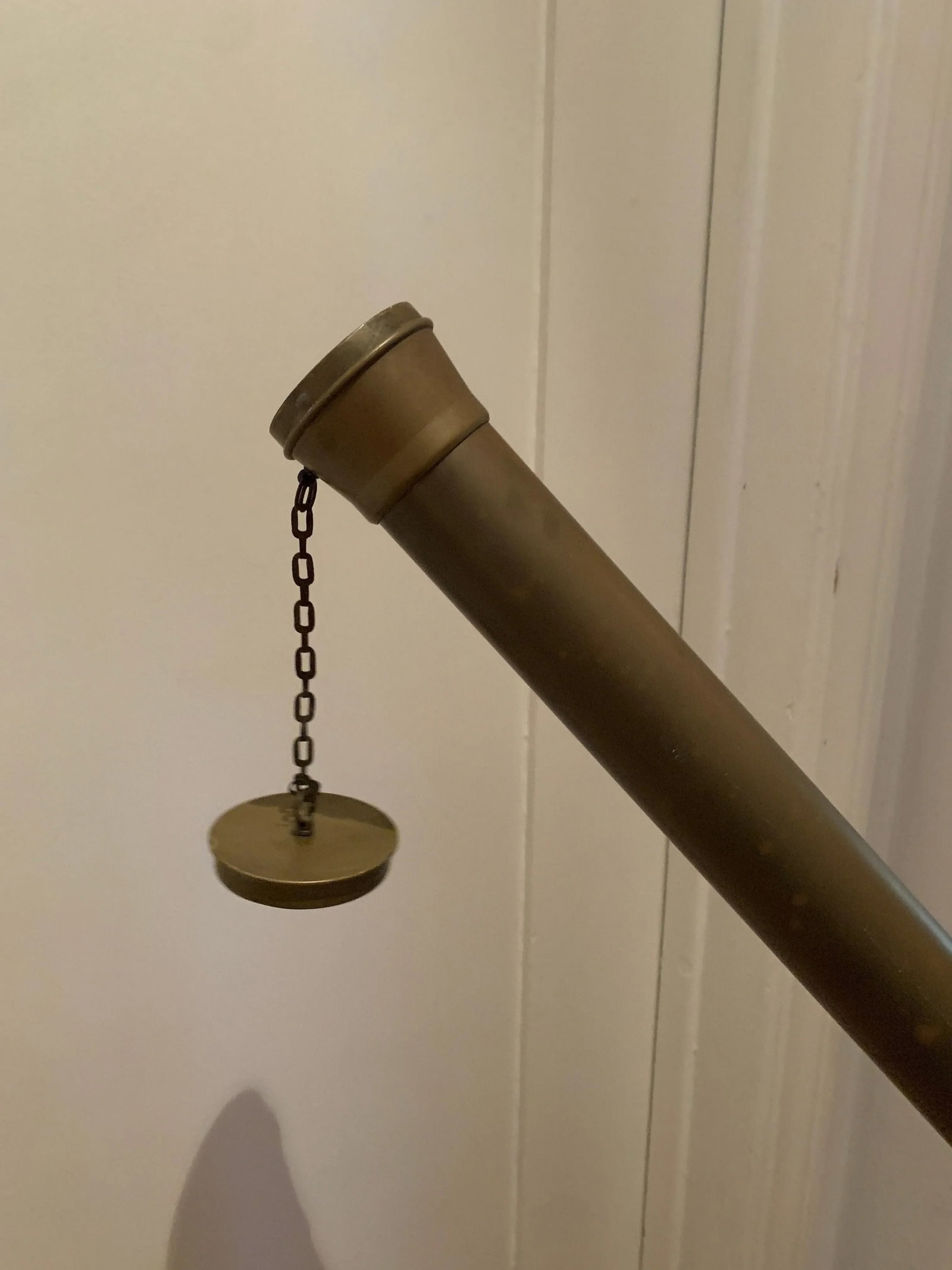 Telescope with Adjustable Wooden Legs and Patinated Brass Hardware - 7