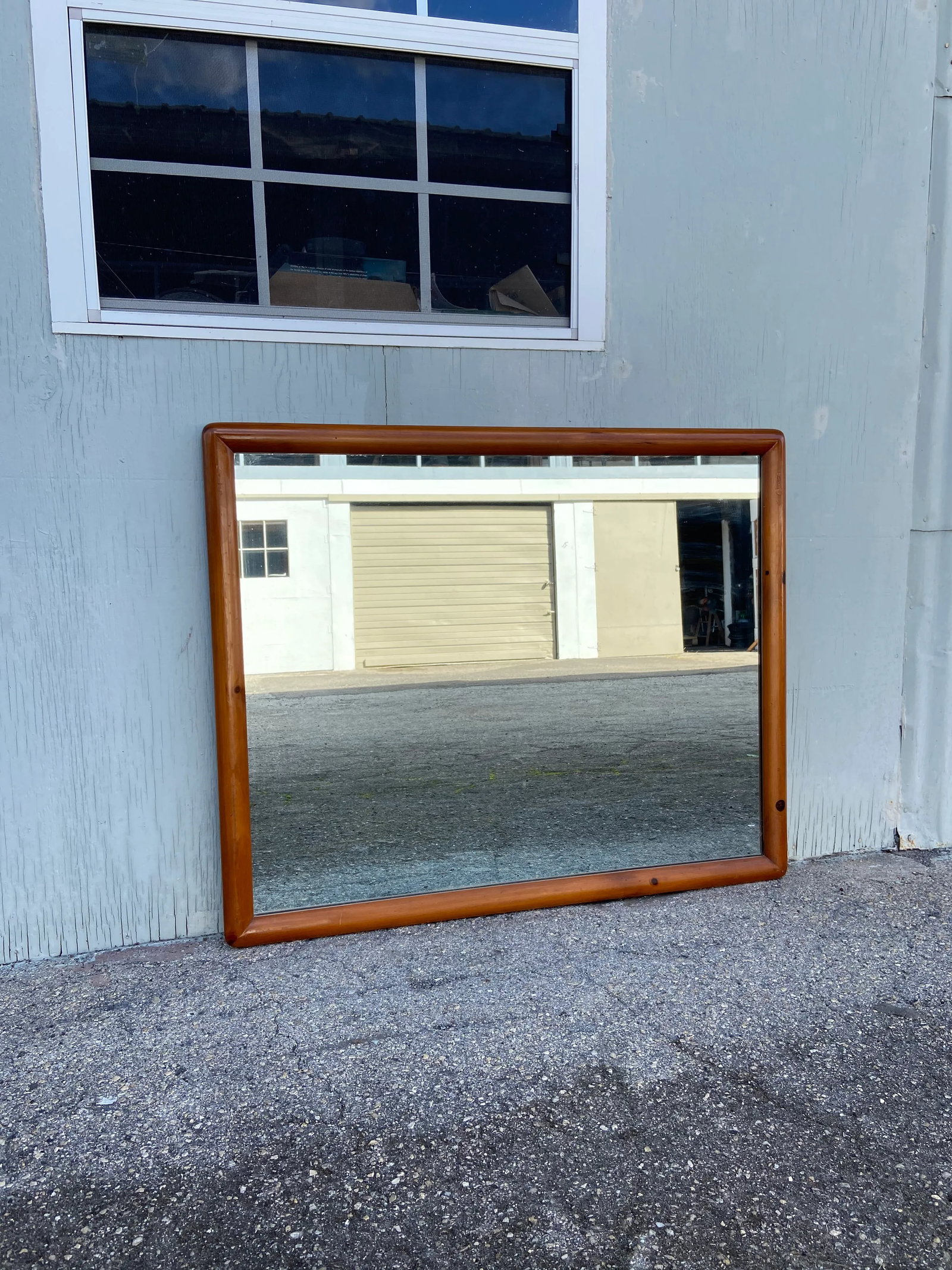 Mid 20th Century Franklin Shockey Sculptured Pine Wall Mirror - 11