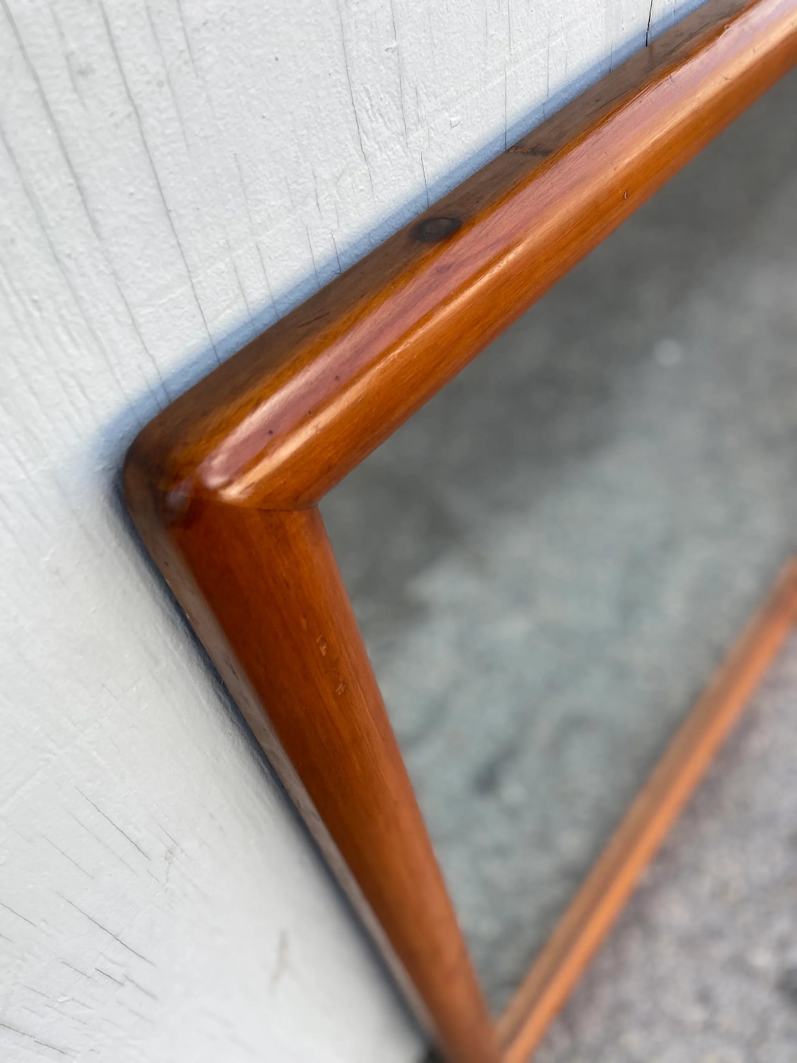 Mid 20th Century Franklin Shockey Sculptured Pine Wall Mirror - 4