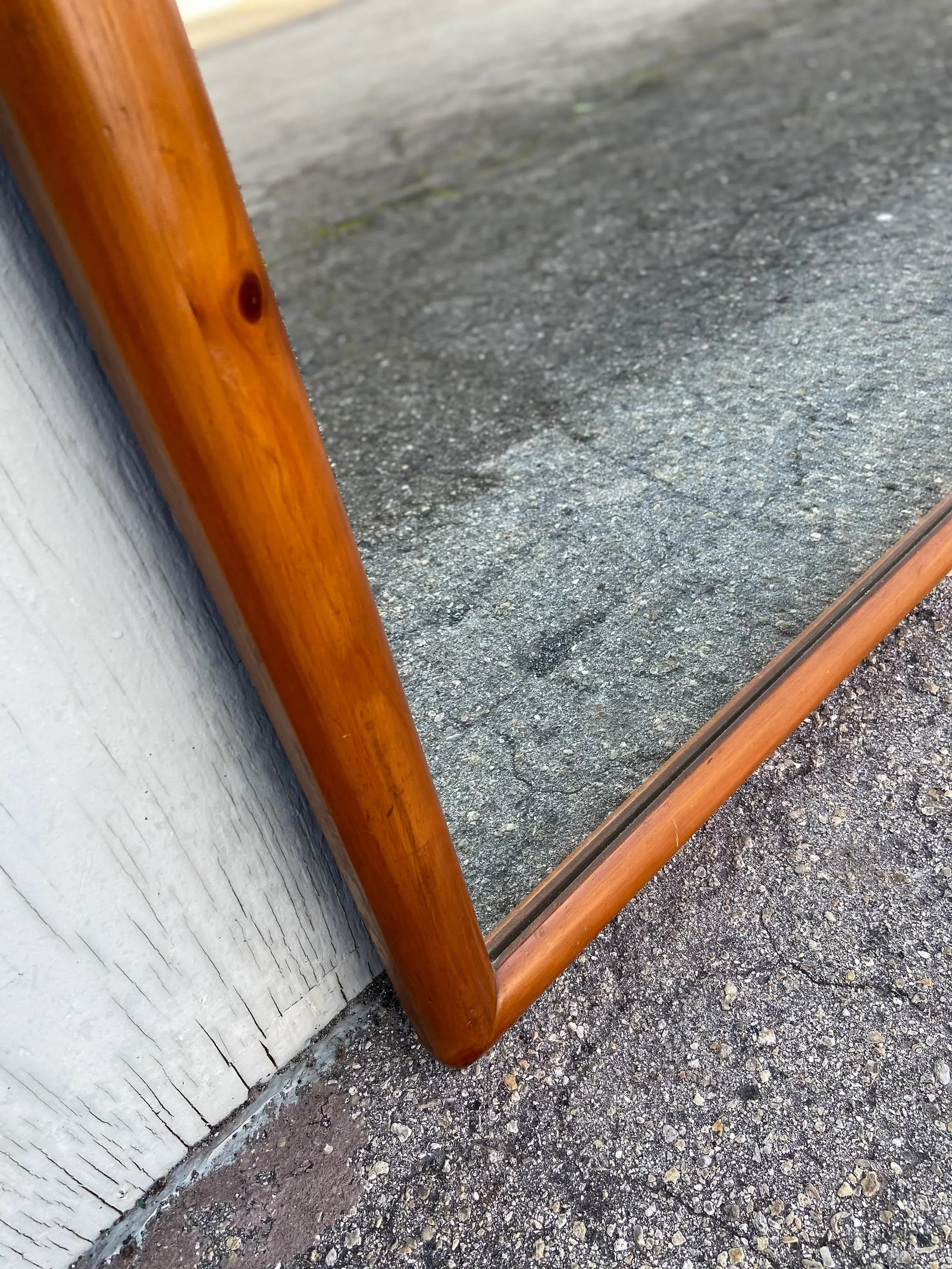 Mid 20th Century Franklin Shockey Sculptured Pine Wall Mirror - 5