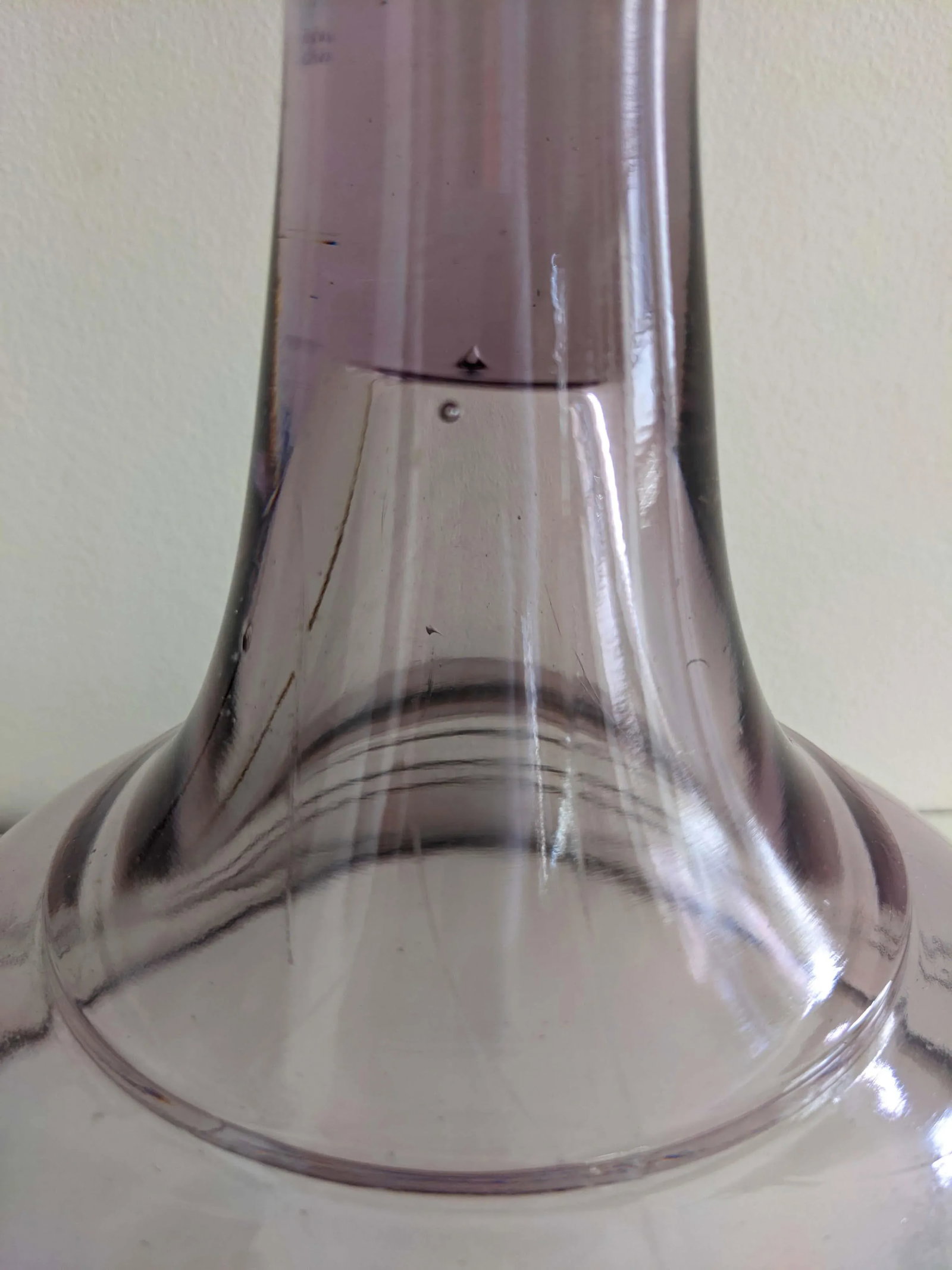 Mid 20th Century Purple Glass Table Lamp - 5