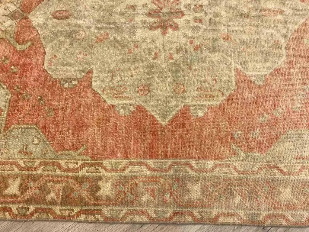 Faded Coloured Vintage Turkish Rug - 48"x72" - 11
