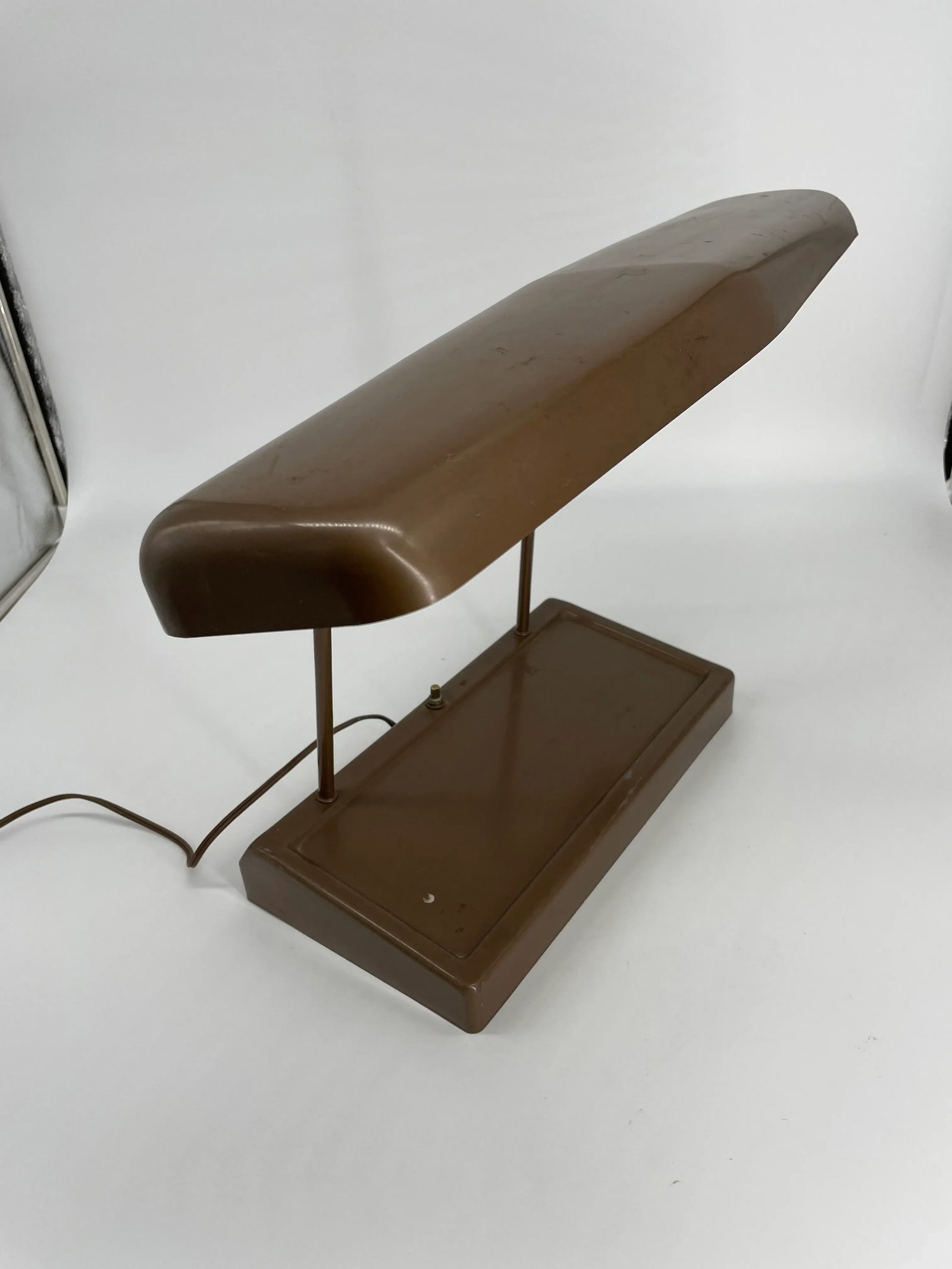 Vintage Mid Century Modern Industrial Metal Desk Lamp - 2