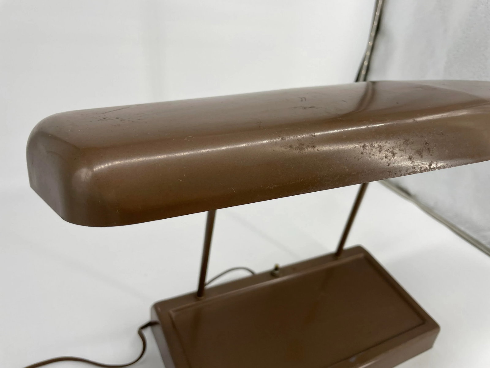Vintage Mid Century Modern Industrial Metal Desk Lamp - 4