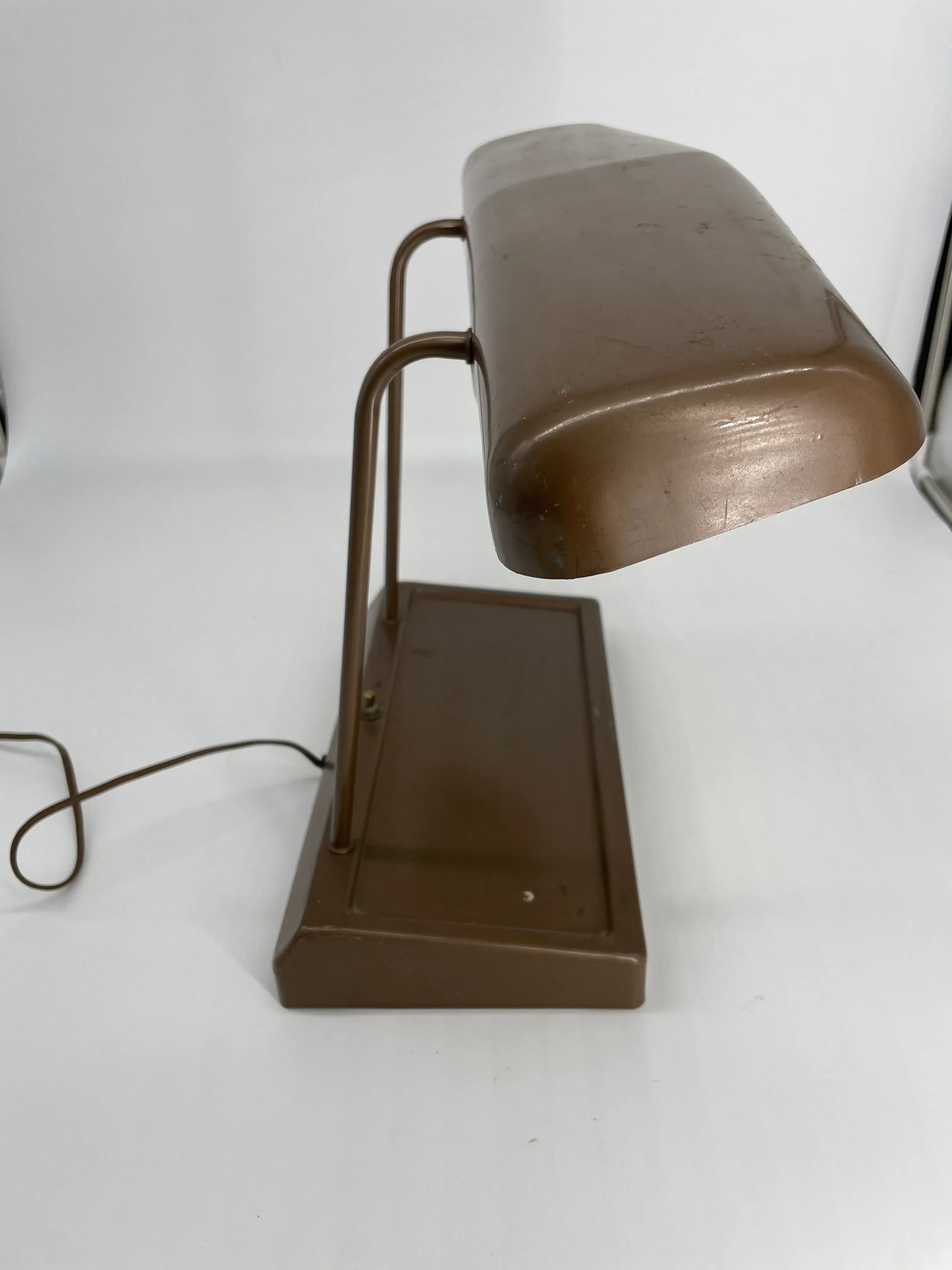 Vintage Mid Century Modern Industrial Metal Desk Lamp - 5