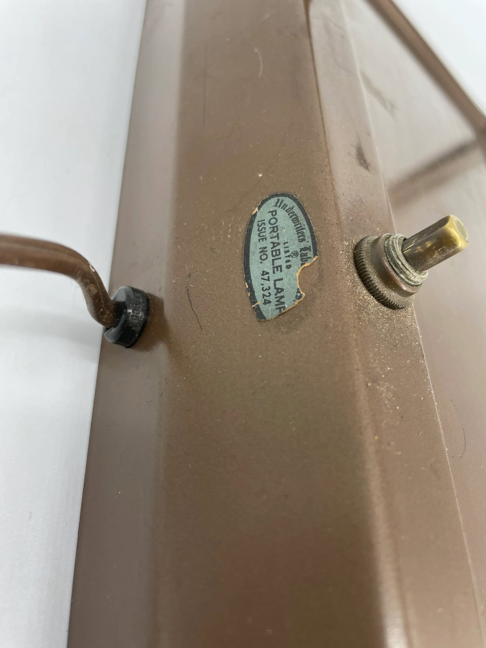 Vintage Mid Century Modern Industrial Metal Desk Lamp - 6