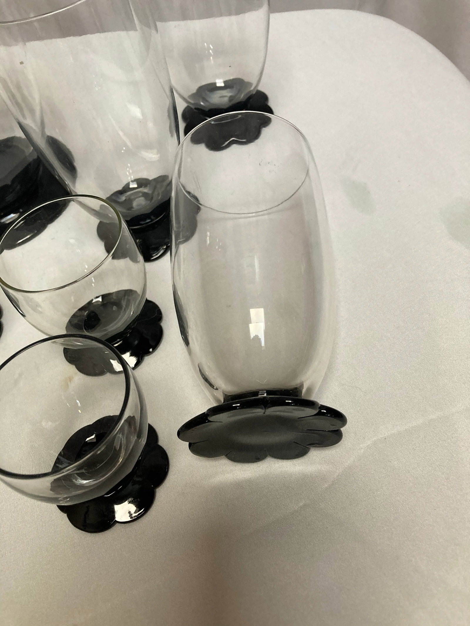 1920s H. C. Fry Lily Petal Art Deco Decanter & Glassware Set- 13 Pieces - 5