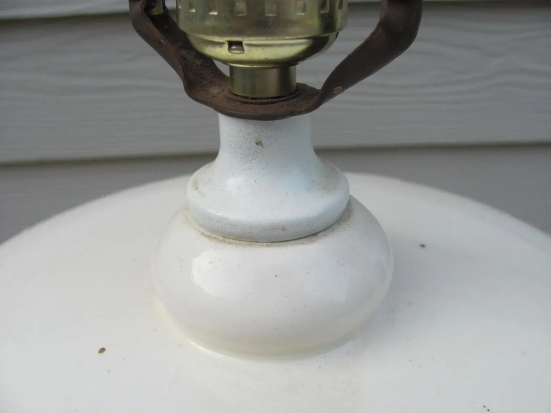 1960s Haeger Table Lamp With Faux Yellow Woven Ceramic Base - 5
