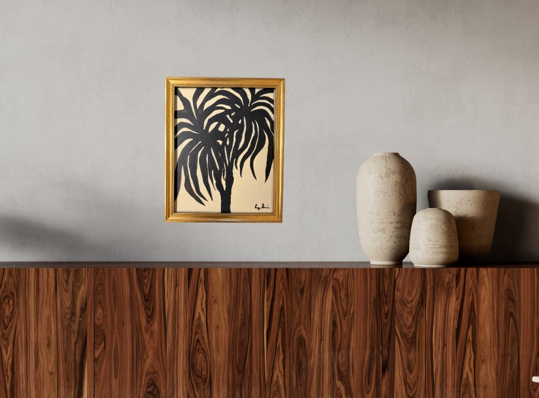 Contemporary Palm Tree Painting by Bryan Boomershine Framed - 13