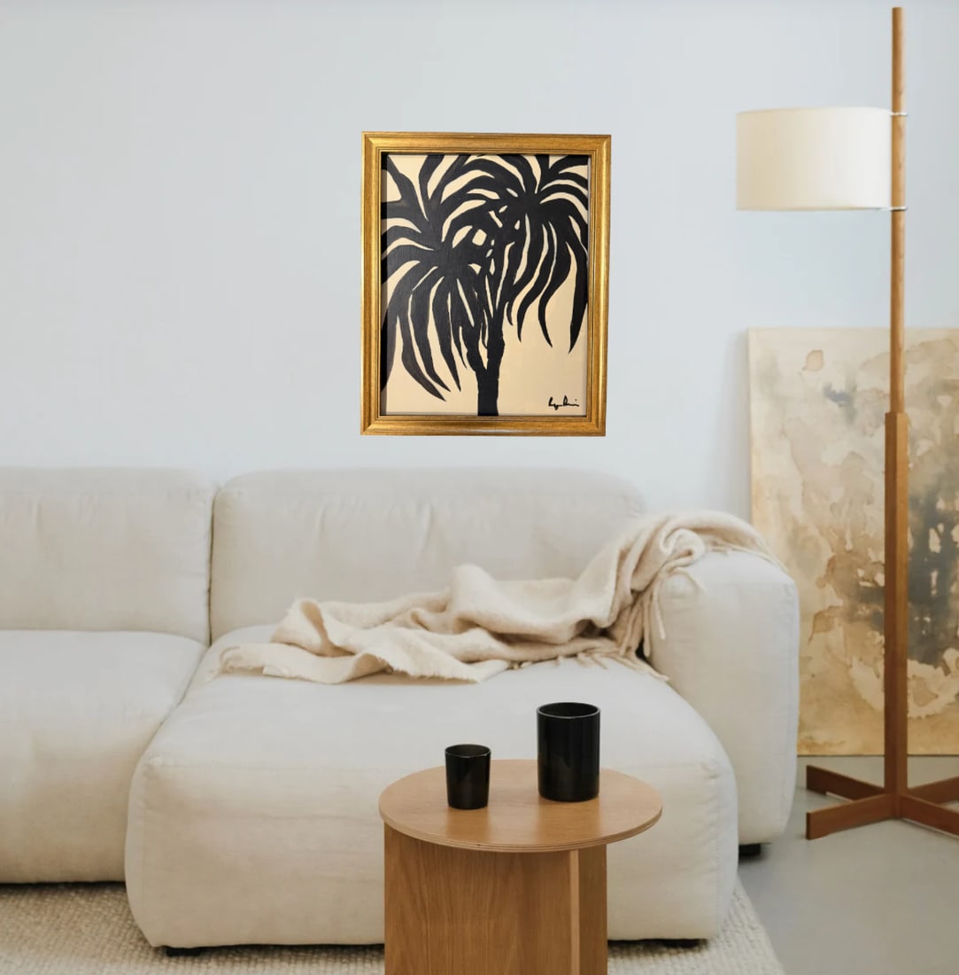 Contemporary Palm Tree Painting by Bryan Boomershine Framed - 4