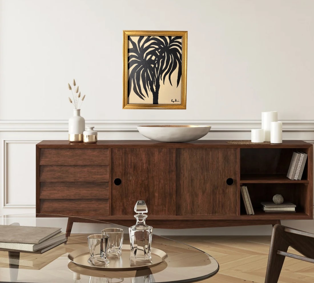 Contemporary Palm Tree Painting by Bryan Boomershine Framed - 5