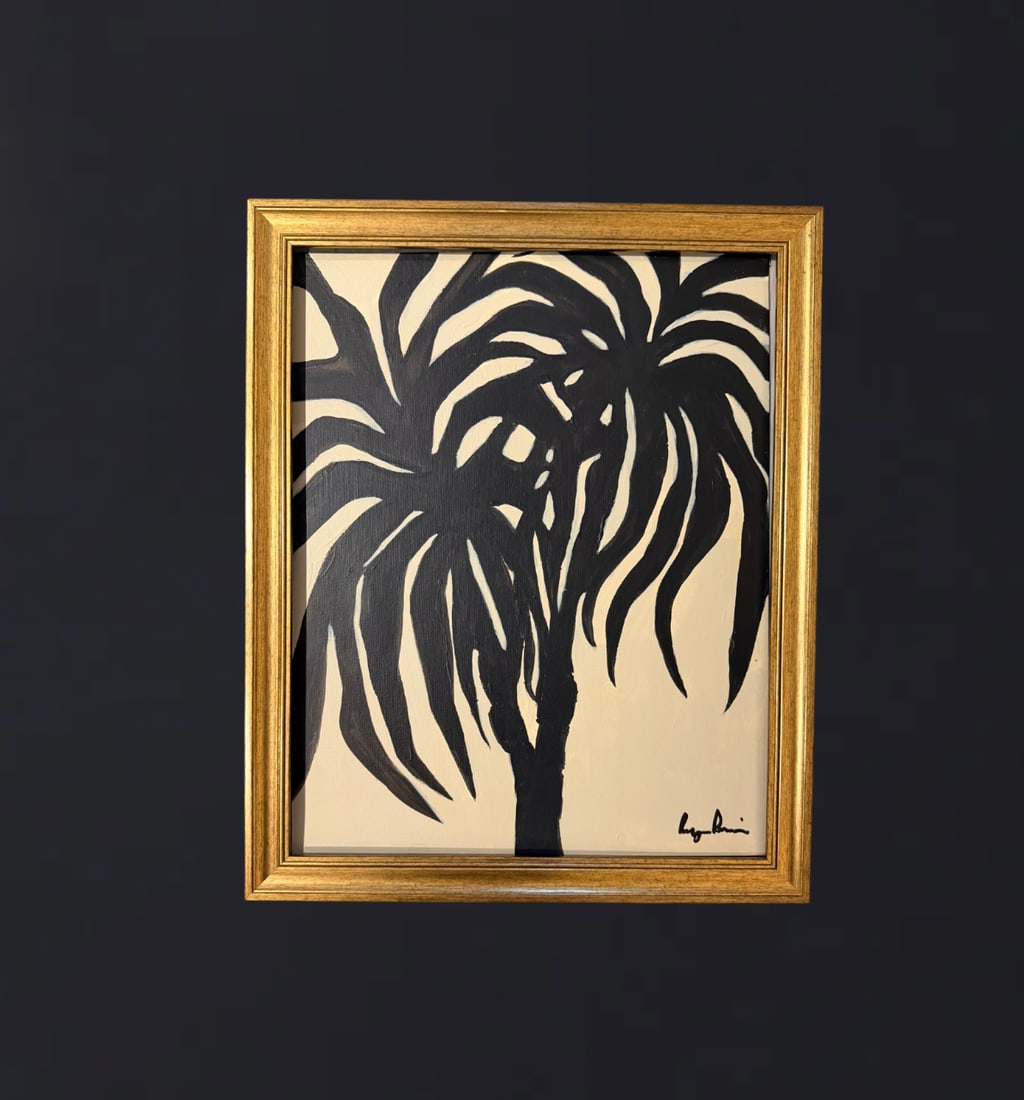 Contemporary Palm Tree Painting by Bryan Boomershine Framed - 8