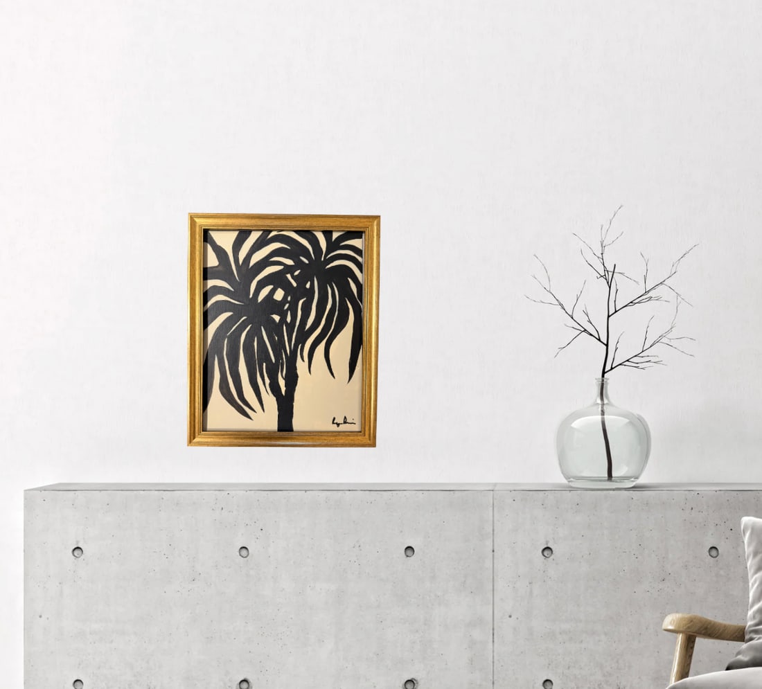 Contemporary Palm Tree Painting by Bryan Boomershine Framed - 9