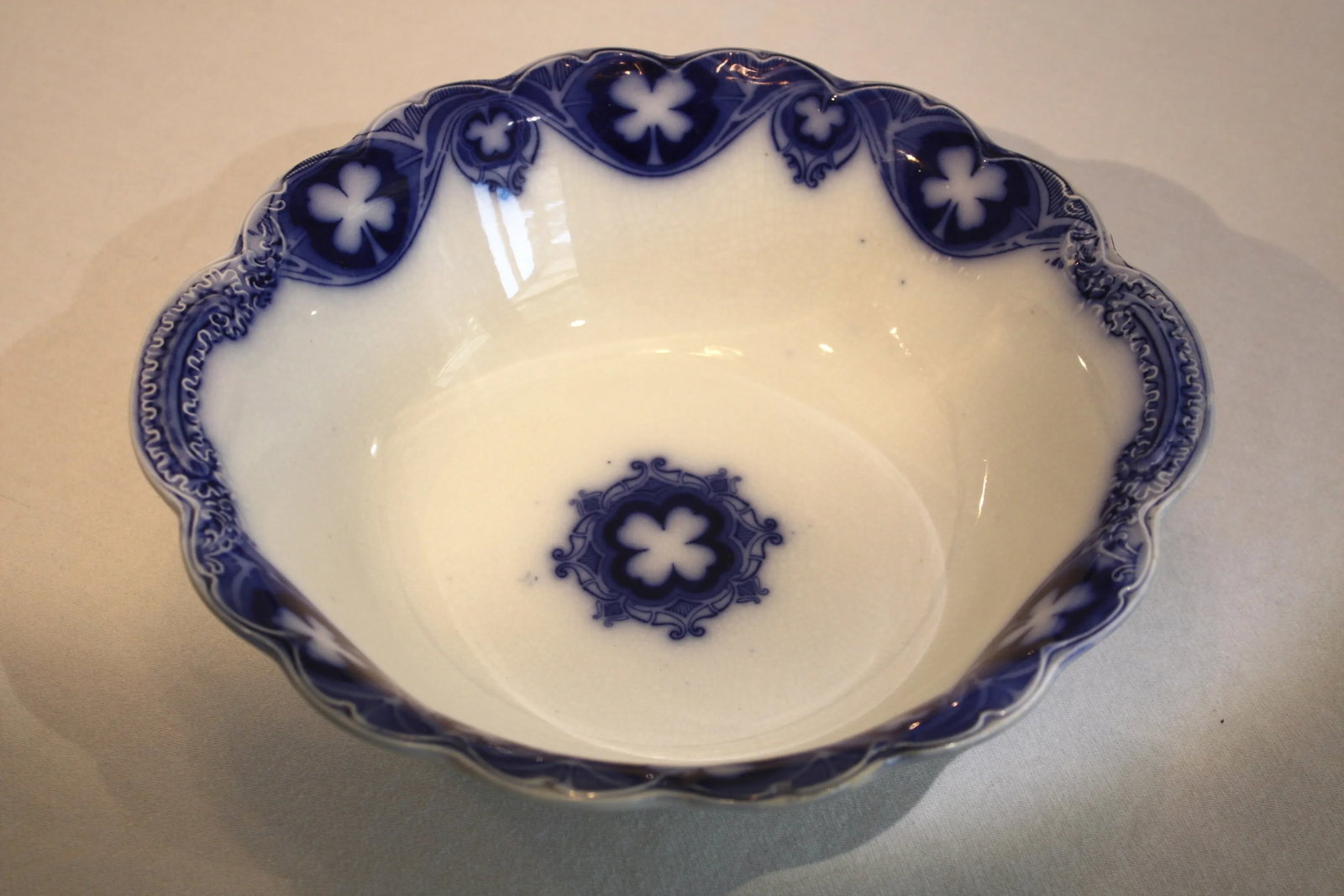 Antique English Savoy Serving Bowl - 3