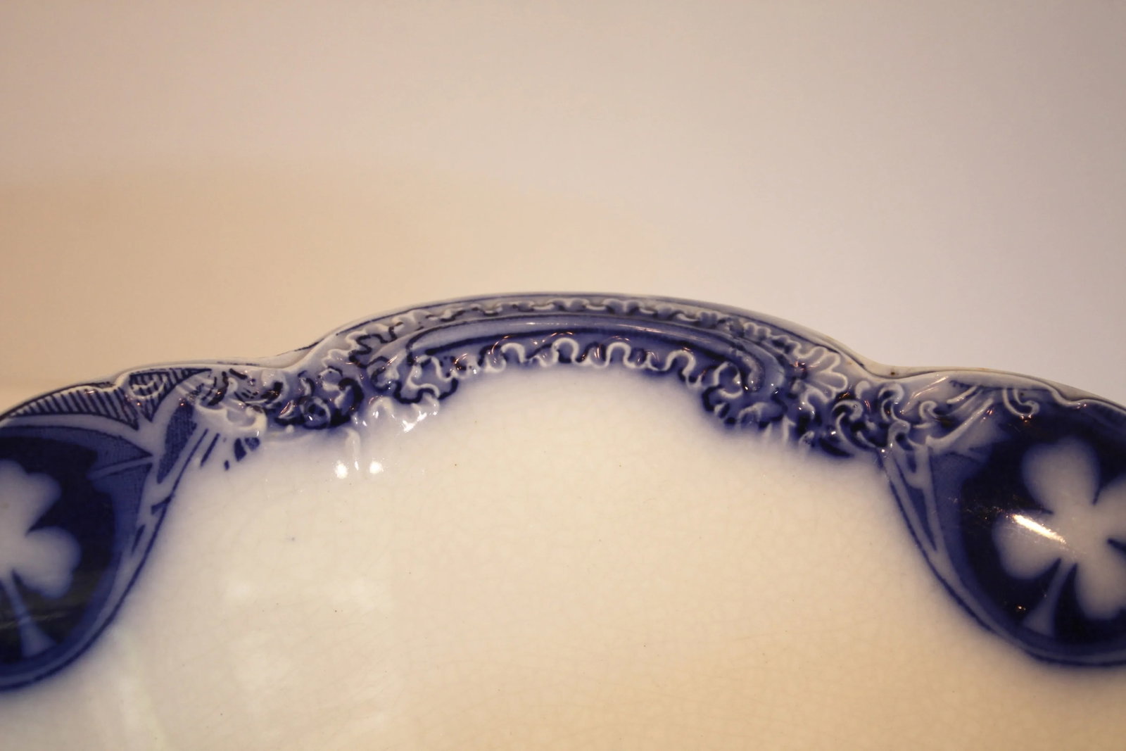 Antique English Savoy Serving Bowl - 6