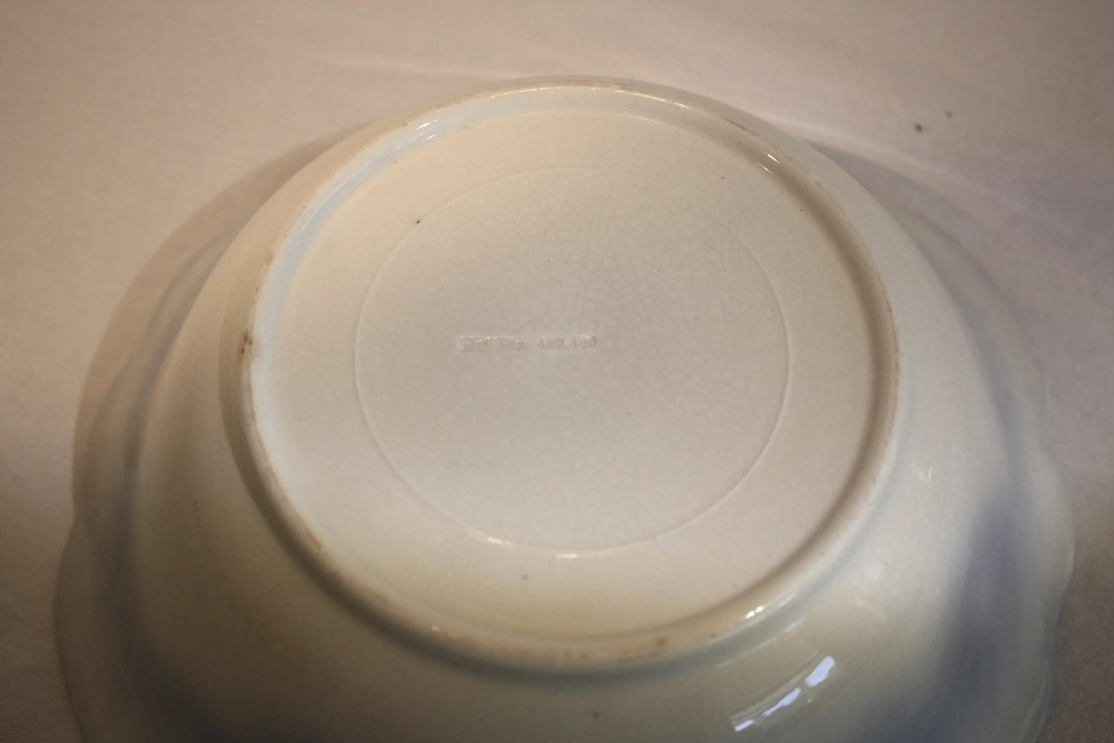 Antique English Savoy Serving Bowl - 7