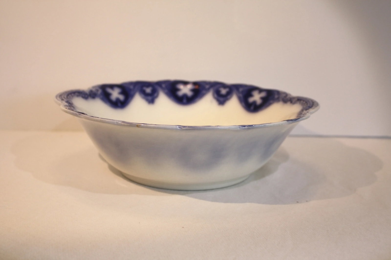 Antique English Savoy Serving Bowl - 8