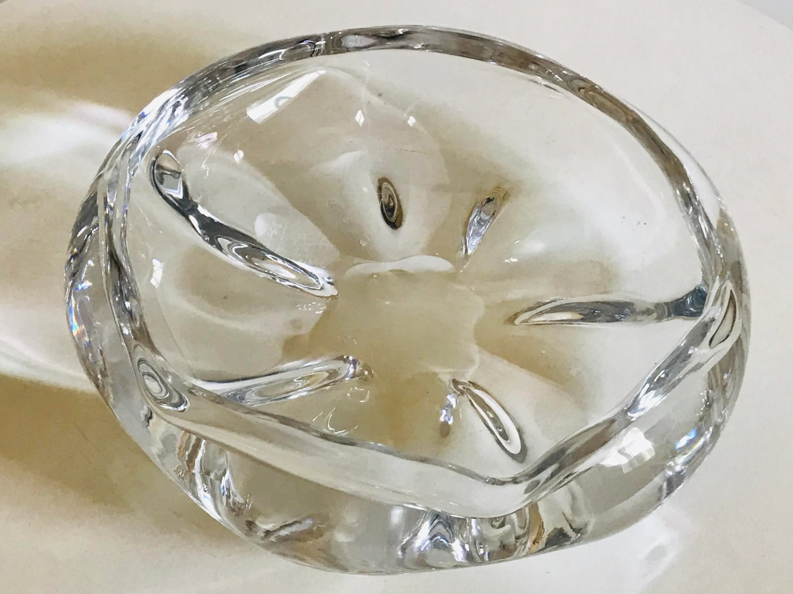1950s Vcke Lindstrand for Orrefors Stella Polaris Glass Bowl - 5