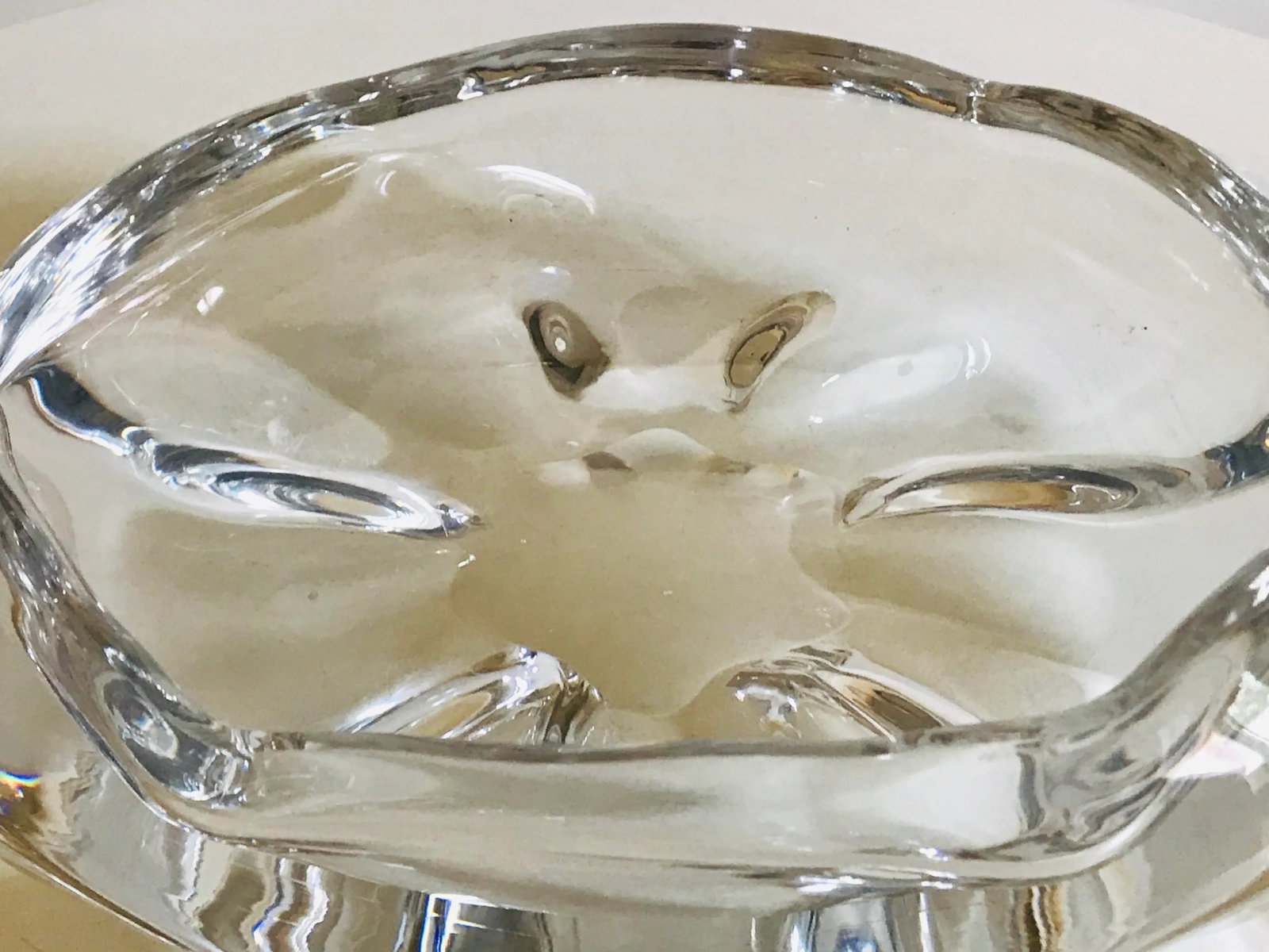 1950s Vcke Lindstrand for Orrefors Stella Polaris Glass Bowl - 6