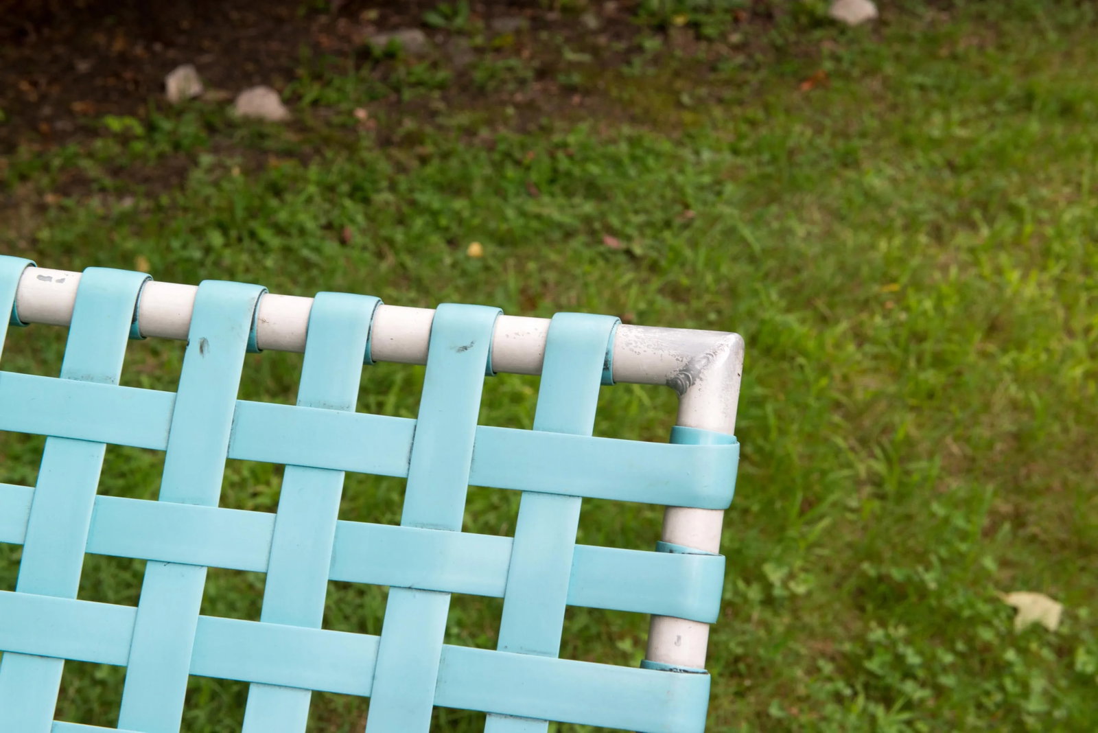 Tropitone Turquoise Webbed Chaise Lounge, 1960s - 4