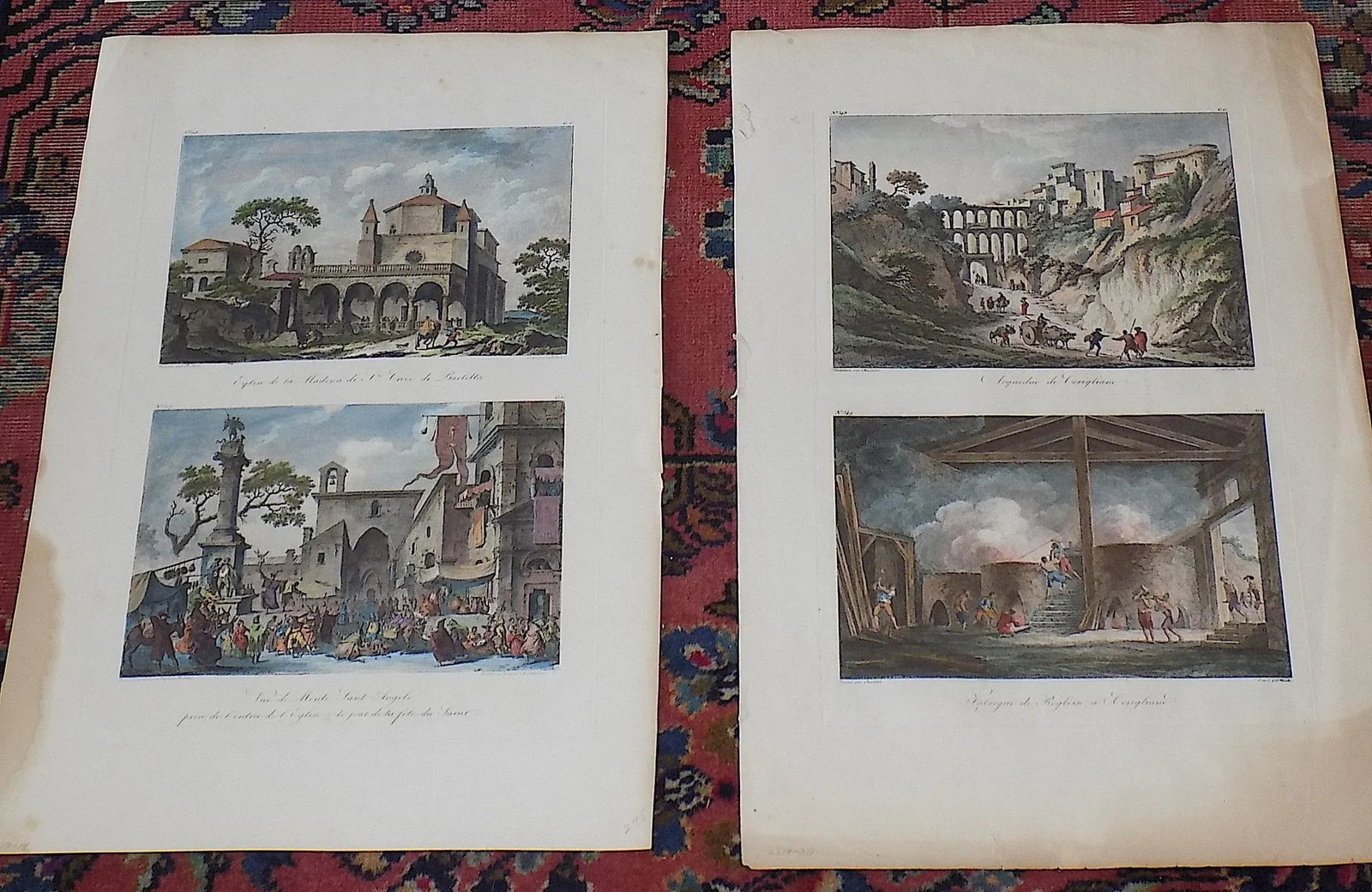 Authentic Antique Early 19th Century Copperplate Engraved Views of Italian & Greek Landscapes, Citys - 4