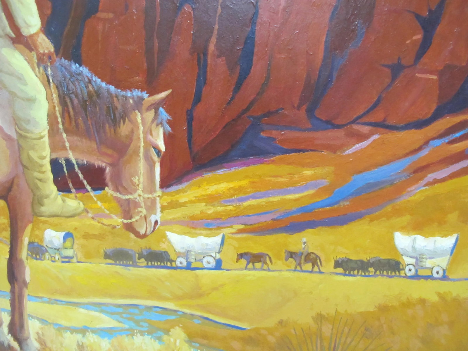 Dale Goss Washington Native American Horse Pacific Nw Oil Painting - 4
