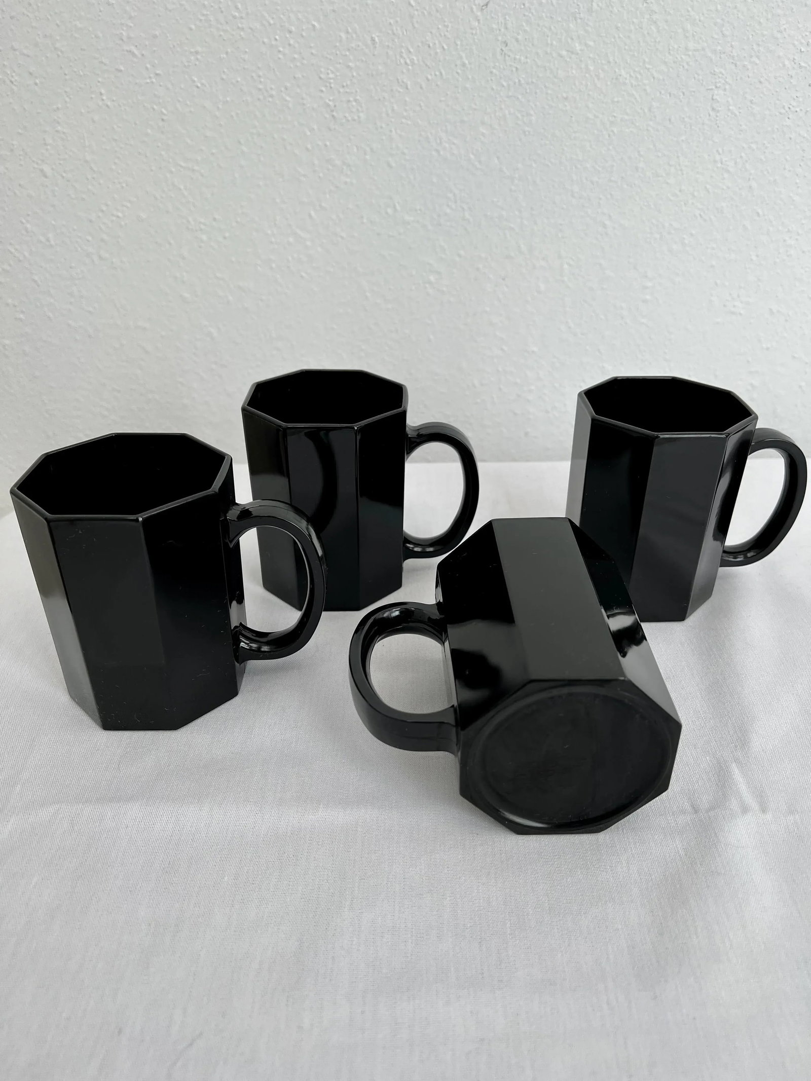 1980s French Arcoroc Octime Mugs- Set of 4 - 3